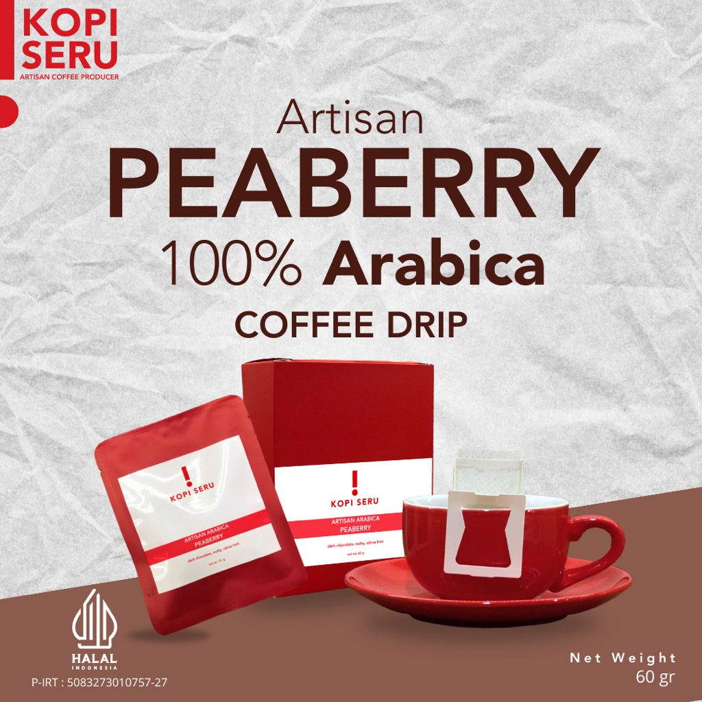 

Artisan Coffee Drip 100% Arabica Peaberry