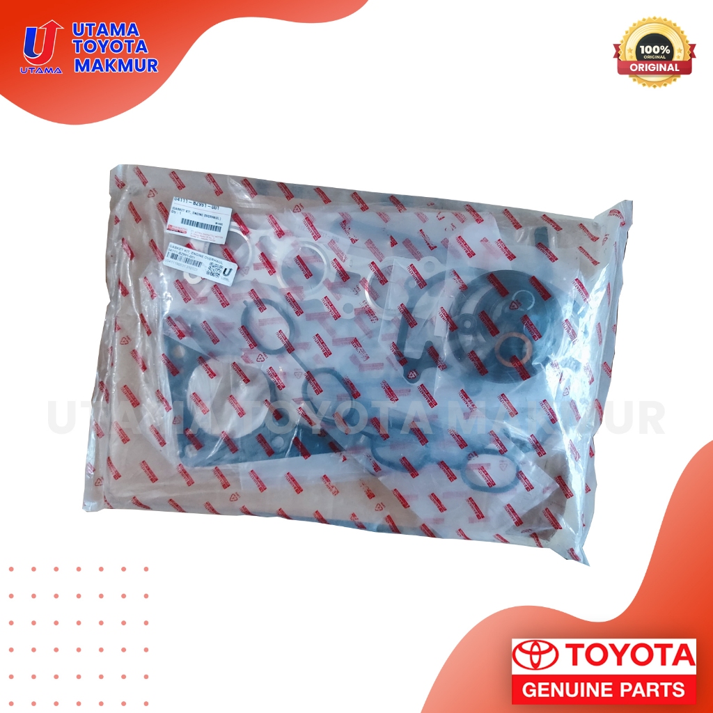 [HARGA PROMO] Gasket Kit, Engine Overhaul 04111-BZ991-001