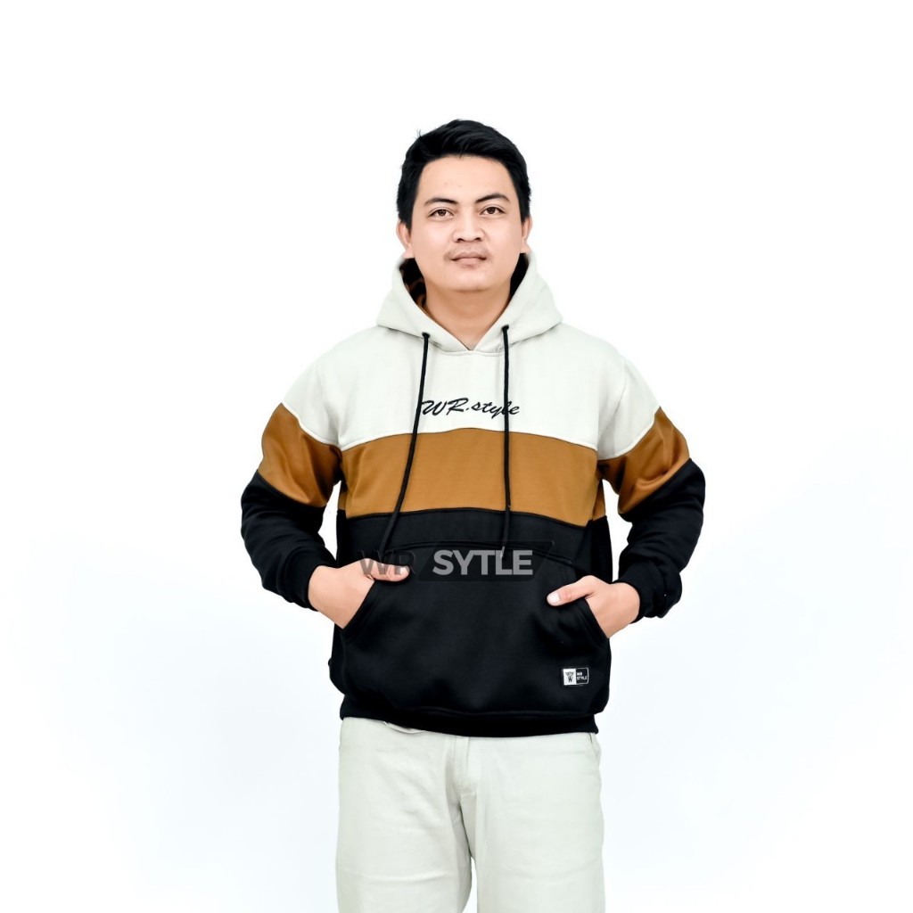 Sweater Hoodie Kombinasi Original Distro Hodie Pria Oversize M-XXL Bahan Tebal Hodiee Laki Laki Dewa