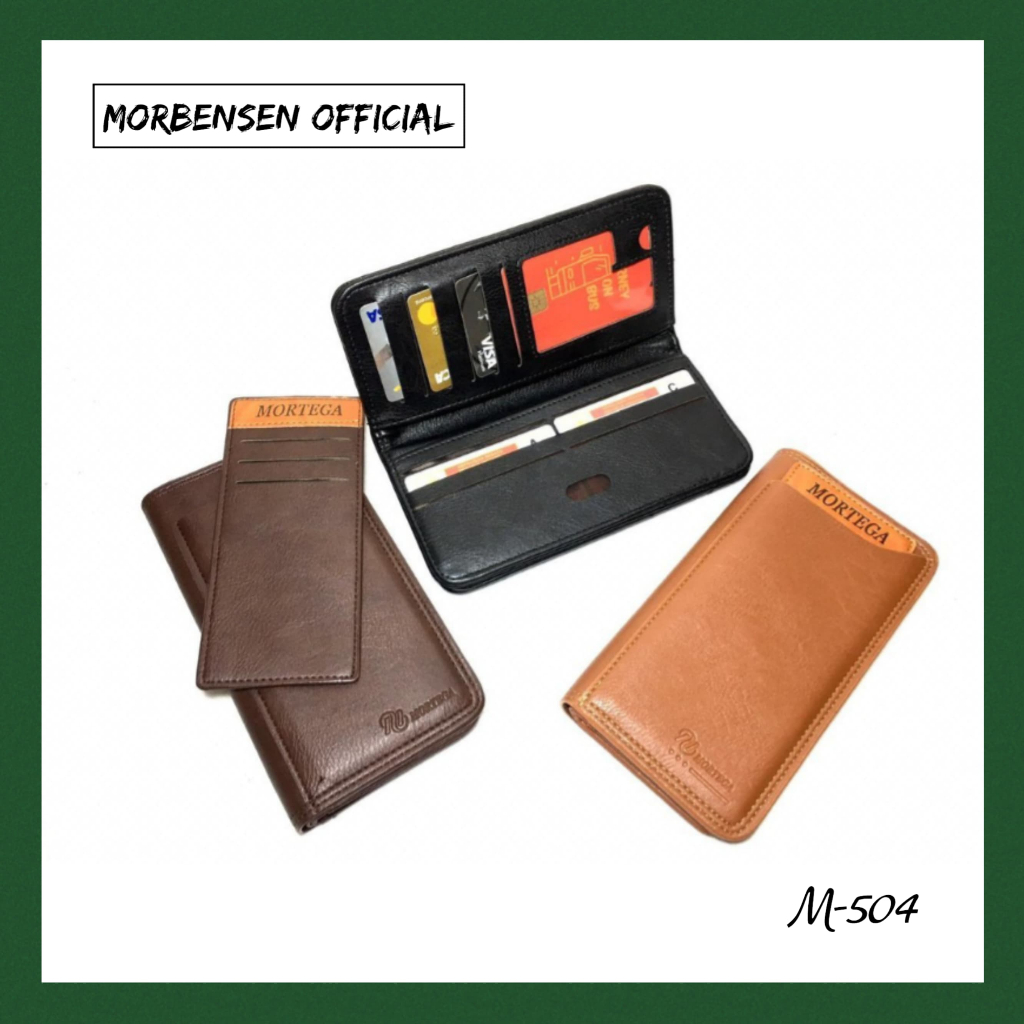 Dompet Panjang Kulit PU Mortega Pria - M-504