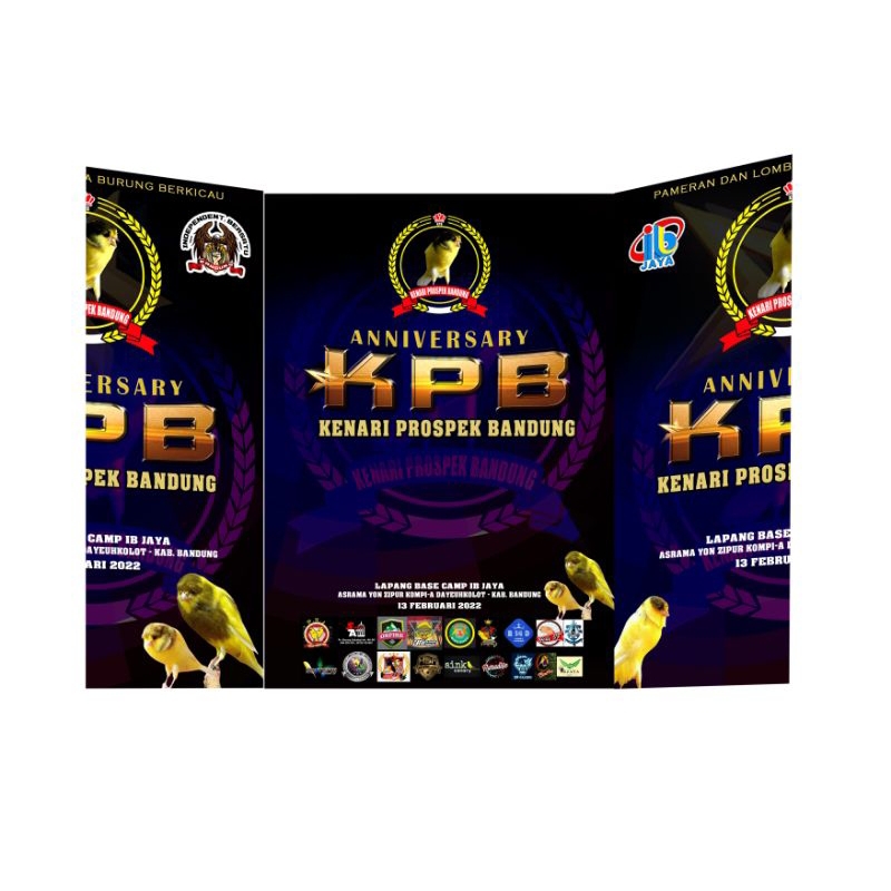 Piagam Burung kenari exclusive lipat