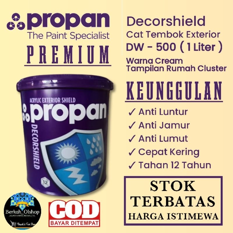 Cat Tembok Exterior Premium Propan (1Liter) - Cat Tembok Propan Premium