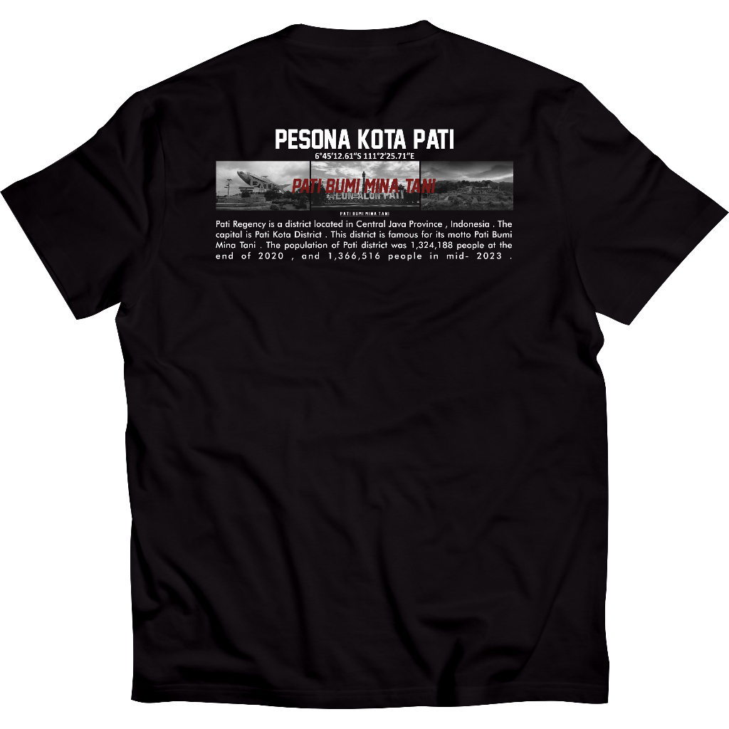 Kaos Pesona Kota Pati Tshirt Pati Bumi Mina Tani