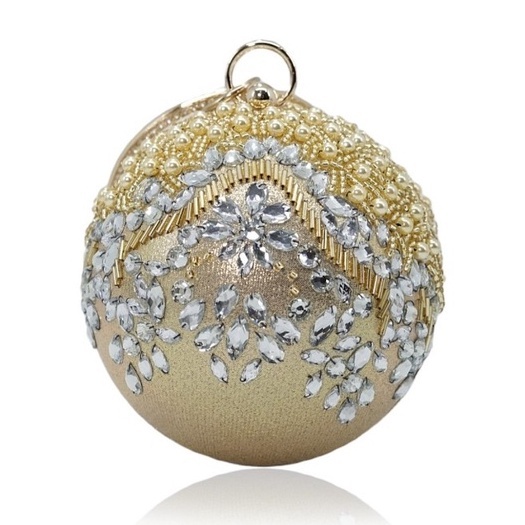 Waiwai Tas Pesta Wanita Bulat Gelang DB-0901 Clutch