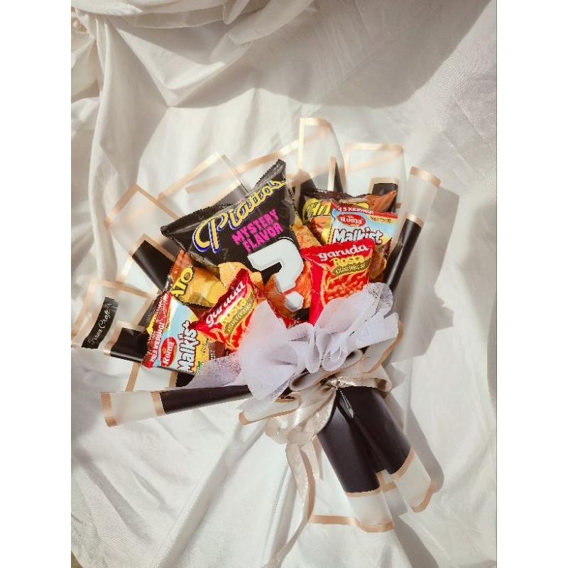 

Buket snack bisa custom