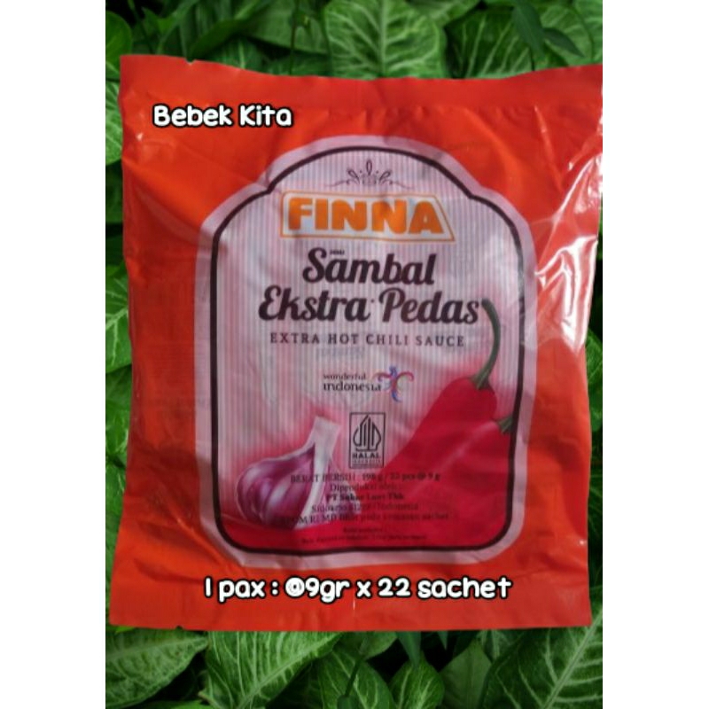 

Finna Saos Sambal Extra Pedas Sachet