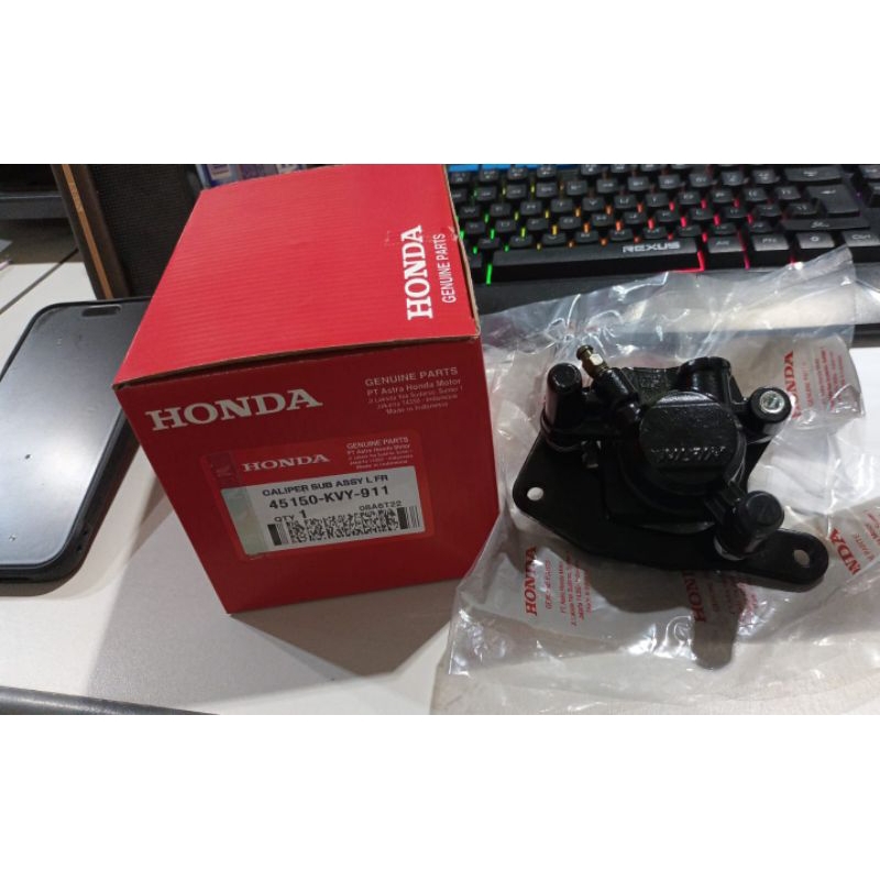 Kaliver Cakram Depan Assy +Kampas Beat Karbu Kualitas Ori