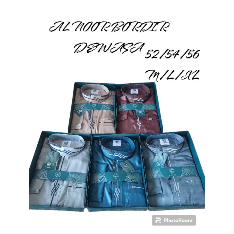 Jubah Al Noor Bordir Pria Elegan