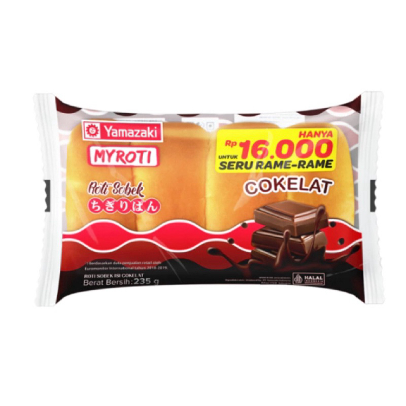 

Yamazaki MYROTI - Roti Sobek Cokelat 235 gram