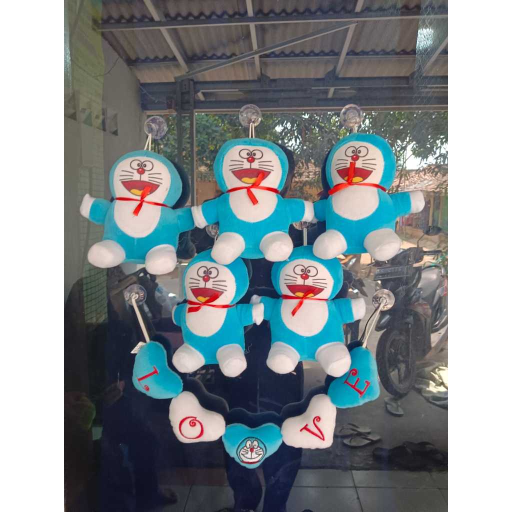 Paket boneka tempelan kaca mobil renceng + tempelan kaca mobil