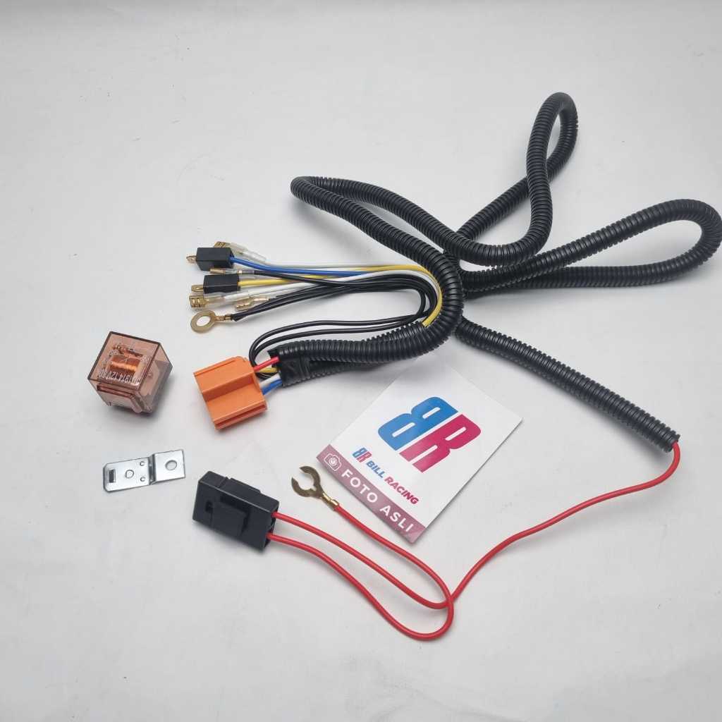 Kabel Relay Klakson / Relay Kabel Set untuk Klakson Motor