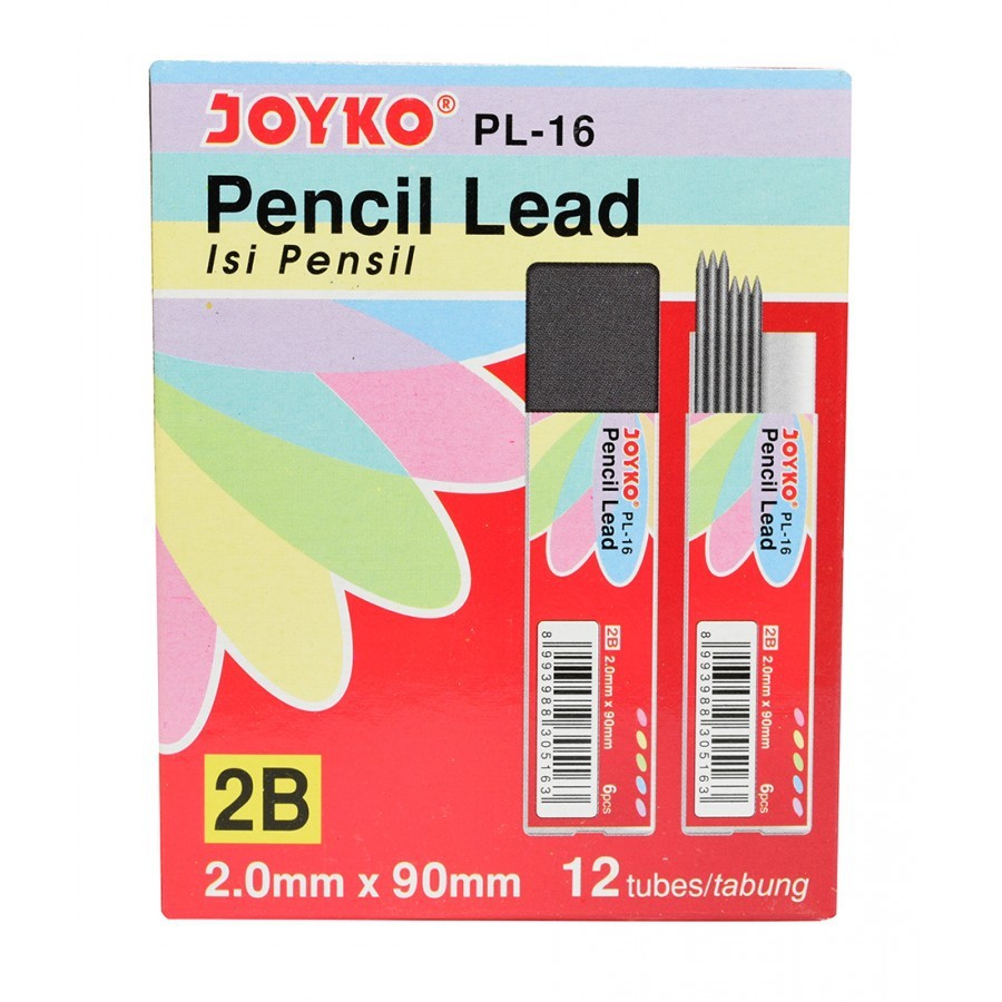 

Isi Pencil / Refill Pensil Joyko PL-16 2B 2,0 mm Pencil Lead