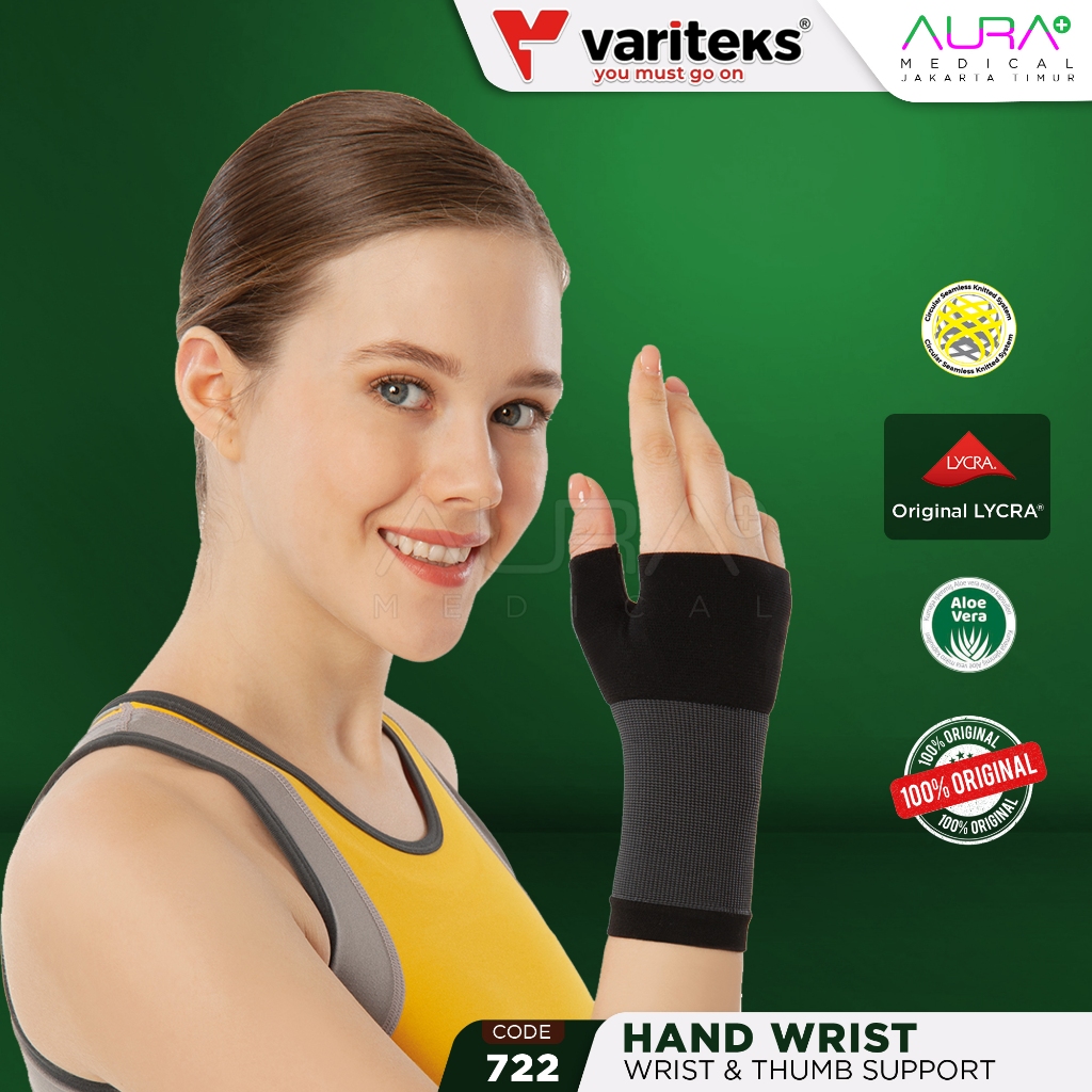 ✅ VARITEKS 722 - Perlengkapan Olahraga - Variteks Wrist & Thumb Support