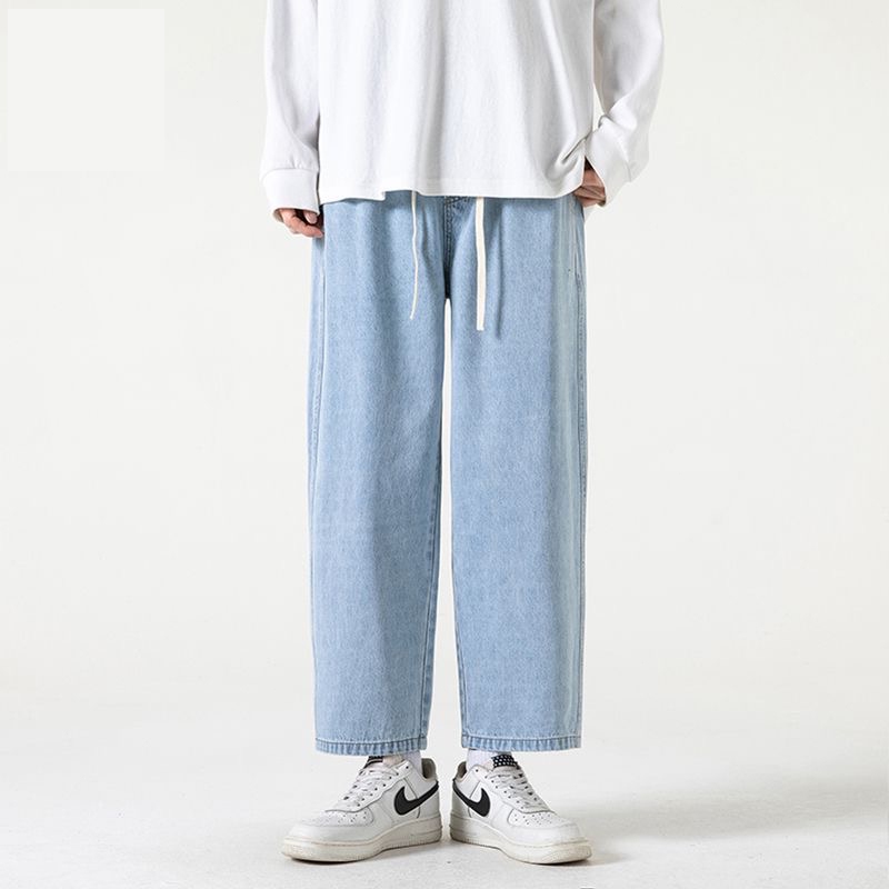 Celana Panjang celana pria jeans celana panjang pria jeans  Loose Jeans Gombrong Denim Jeans Loose B