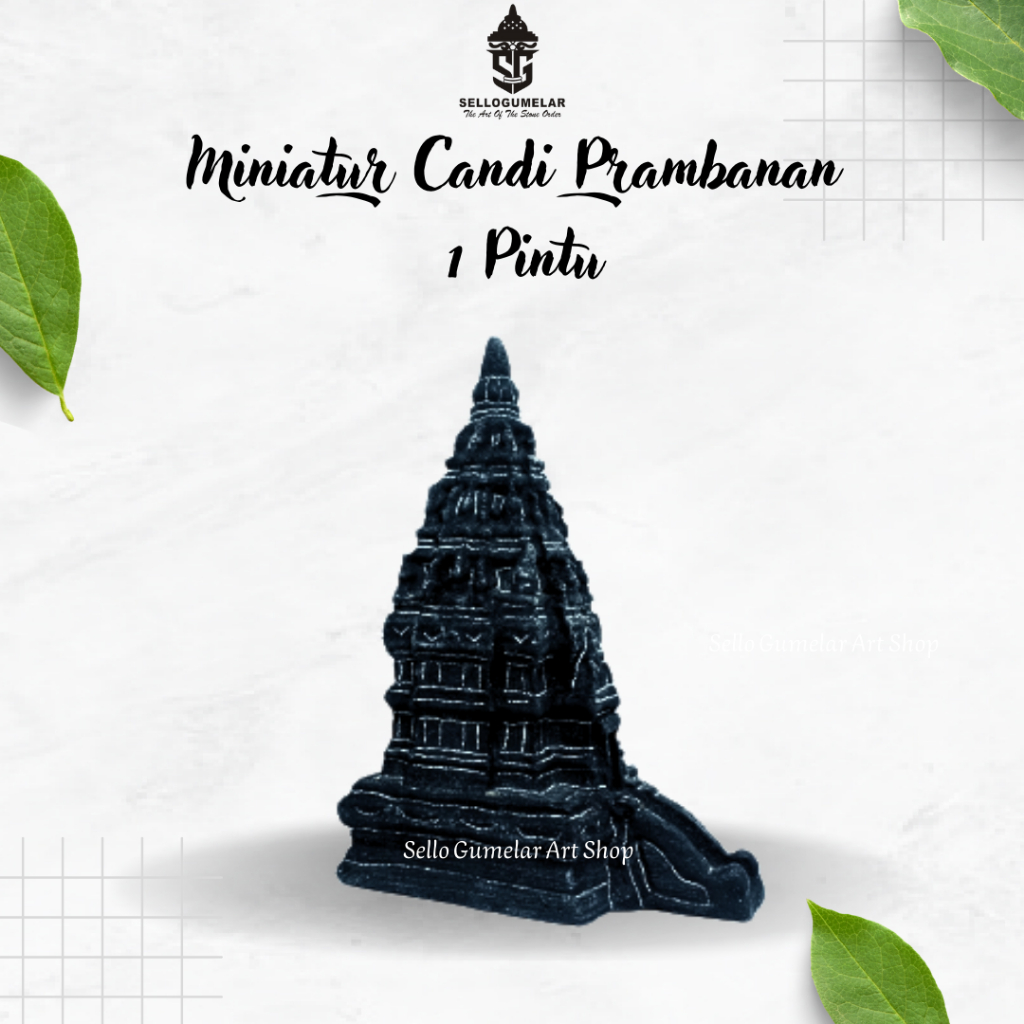 Miniatur Candi Prambanan 1 Pintu || Pajangan || Dekorasi Rumah || Hiasan Aquarium || Patung