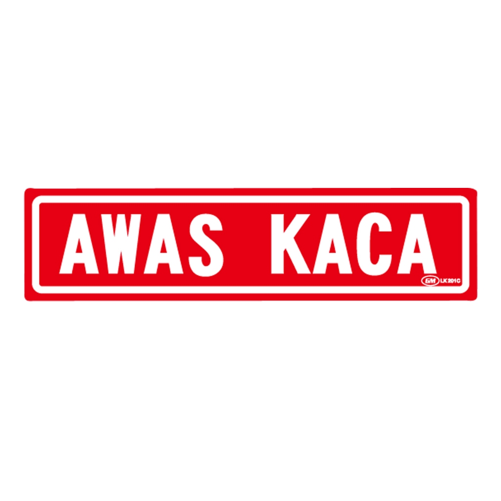 

GM LABEL AWAS KACA LK-201 KECIL WARNA