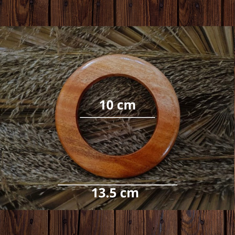 handle tas , handle tas kayu, jinjing tas (SEPASANG)