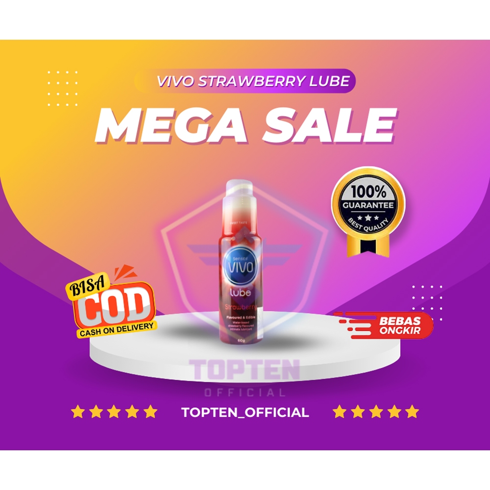 GEL PELUMAS VAGINA_WANITA_ANAL_ANUS MINYAK PELICIN KONDOM_PENIS_MR_P PRIA RASA STROBERI LUBE PREMIUM