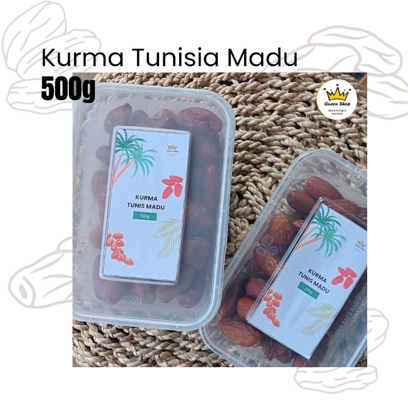 

Kurma Tunisia Madu 500g/ Deglet Noor Tunisia Tanpa Tangkai/ Kemasan Thinwall
