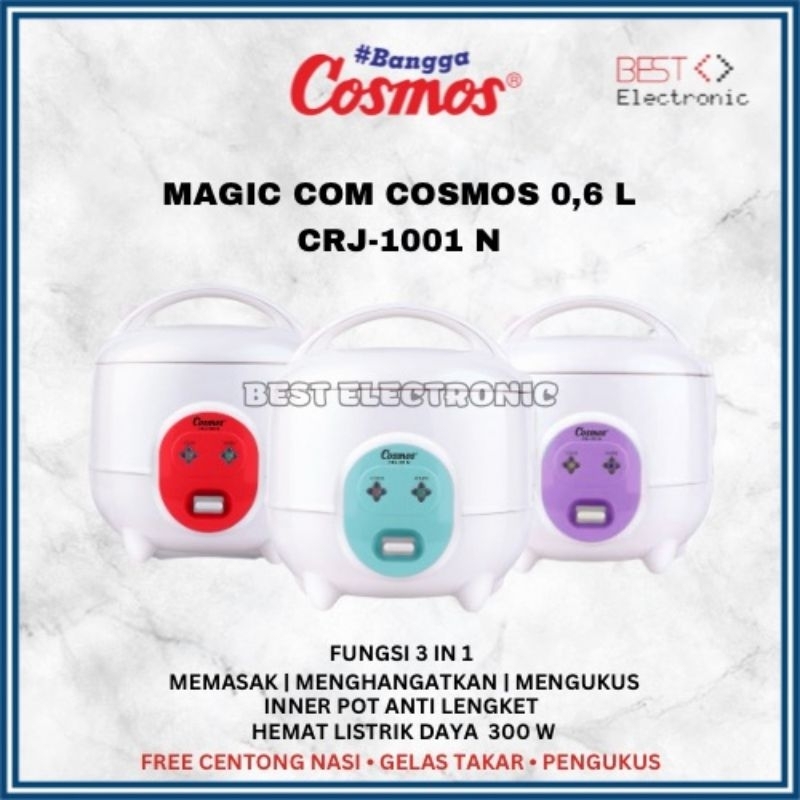 COSMOS RICE COOKER / MAGIC COM CRJ 1001 N / CRJ1001 N / CRJ 1001N / CRJ-1001 N / CRJ1001 N 0,6 LITER