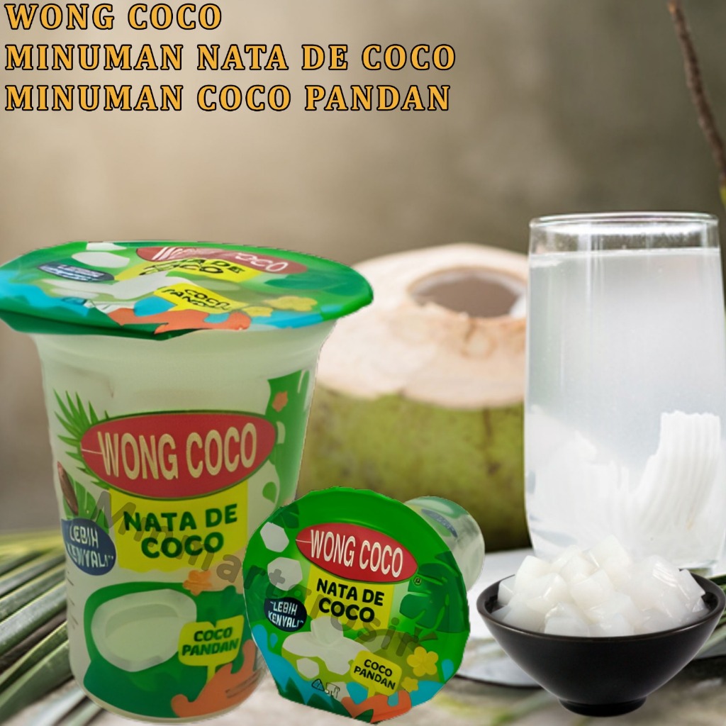 

Wong Coco / Nata De Coco / Minuman Rasa Cocopandan / 220g