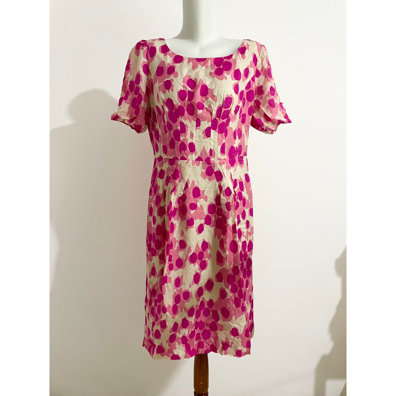 PRELOVED DRESS PINK POLKADOT