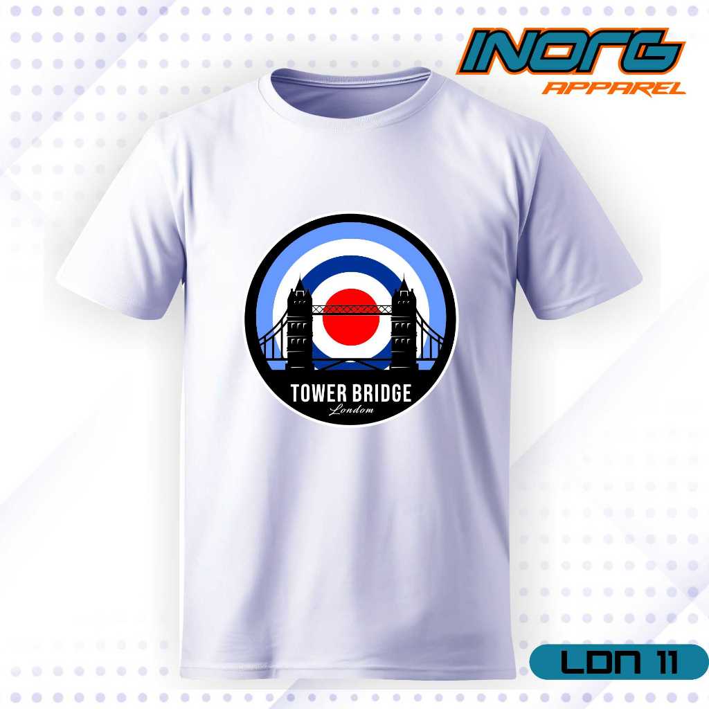 kaos oleh oleh inggris baju england UK tshirt london kaos big ben tower bridge british souvenir tag 