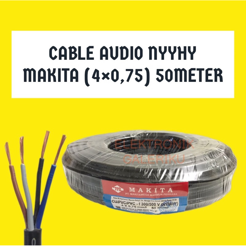 CABLE AUDIO NYYHY MAKITA (4X0,75) 50METER