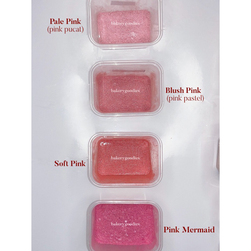 

PINK edible luster MERAH MUDA MERAH JAMBU dust lustre dust 15 gr bubuk pewarna kue bubuk hiasan metalik kue