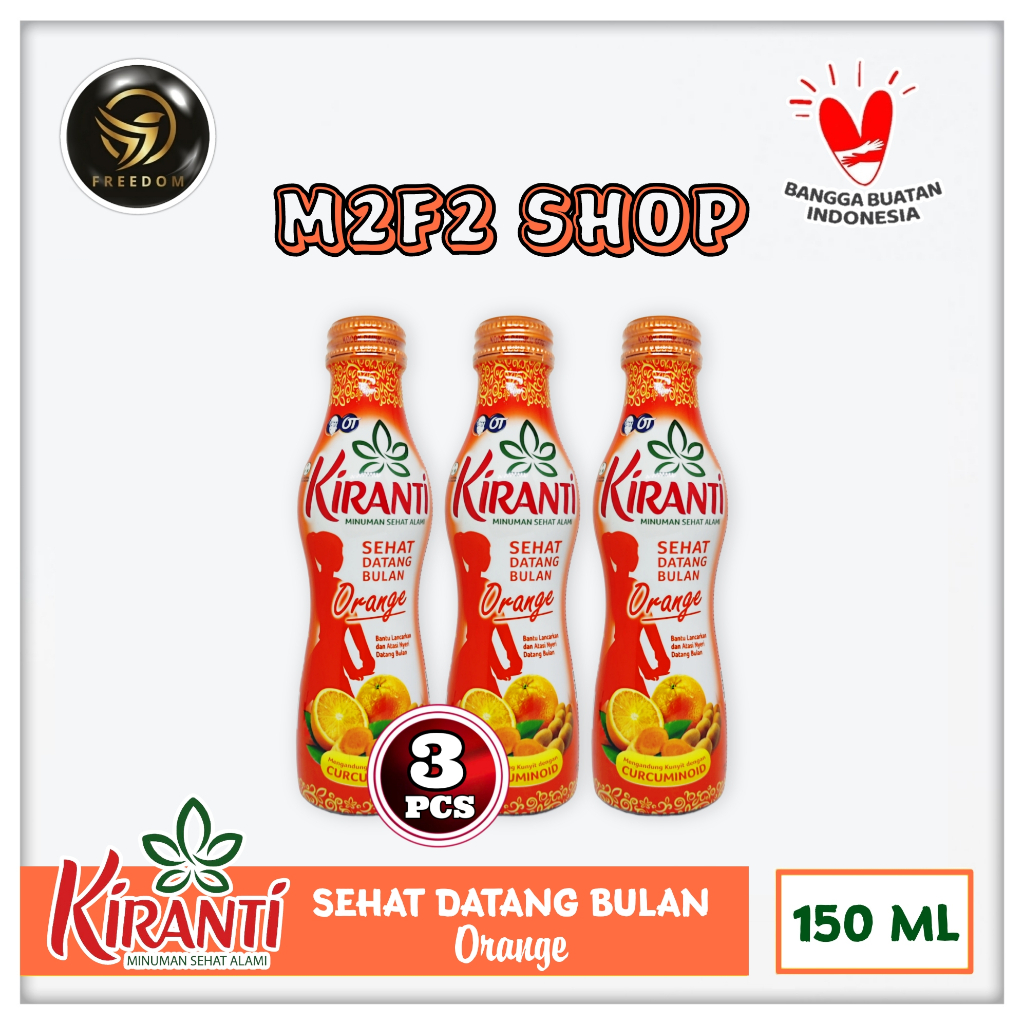 

Kiranti Minuman Kesehatan Datang Bulan Orange Juice | Jus Jeruk - 150 ml (Kemasan 3 Pcs)