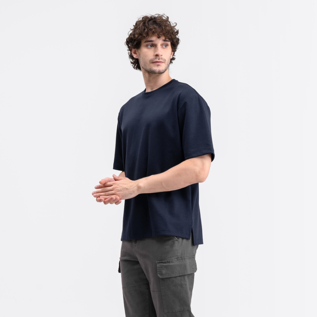 Livehaf - Boxy Ease Tee Navy