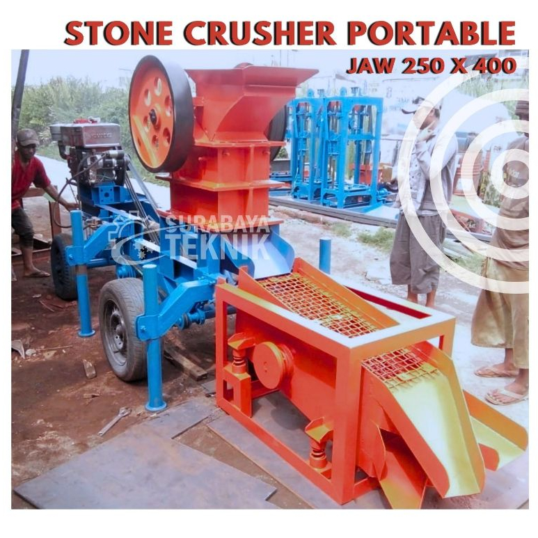 Mesin Pecah Batu Portable Stone Crusher
