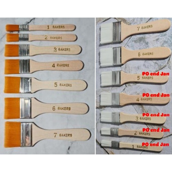 Kuas Bulu Nylon Halus Kuas Nilon Lembut Oles Kue Roti Mentega Loyang