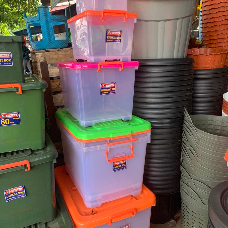 CONTAINER BOX NIKURA 150 LITER / CB 150 PUTIH BENING / KONTAINER BOX USA / storage box