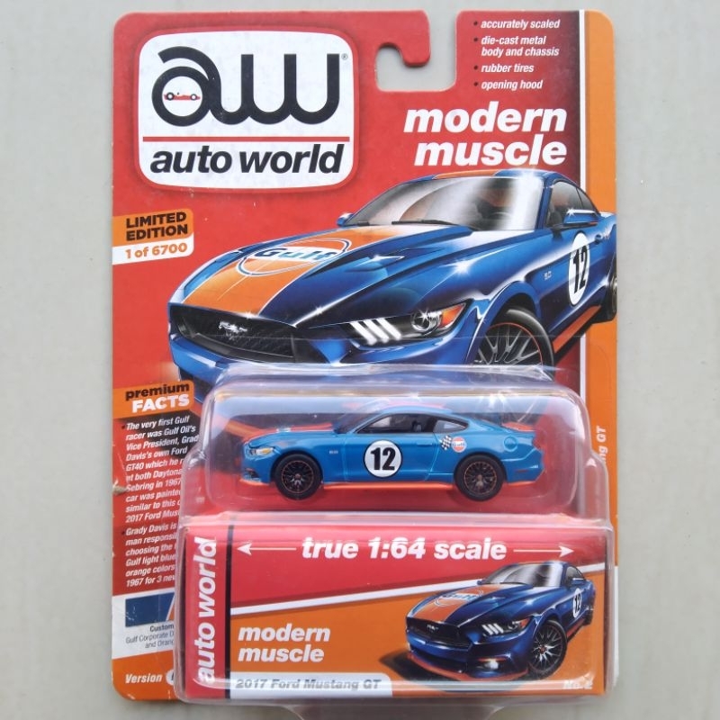 Autoworld 2017 Ford Mustang GT Gulf Blue