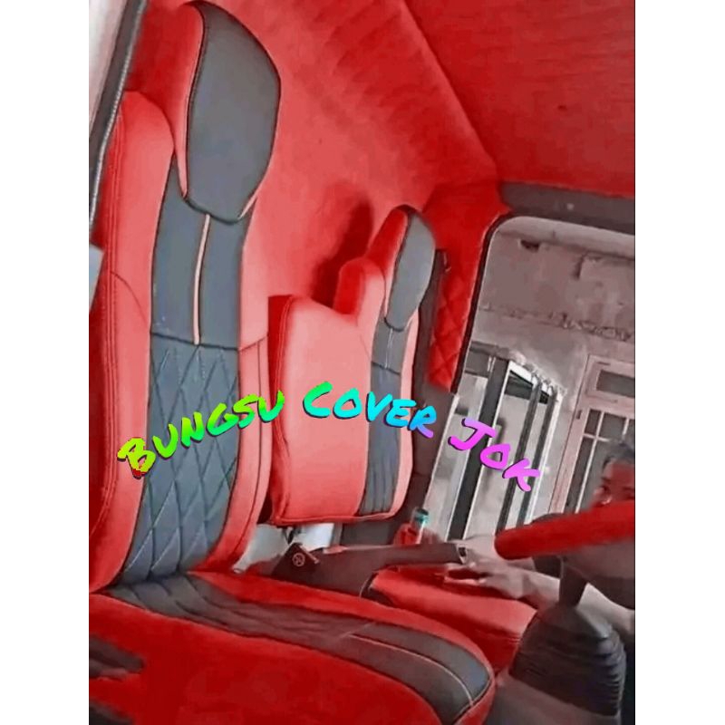 cover sarung jok mobil truk isuzu NMR71,sarung jok mobil truk Isuzu Nmr71,cover jok mobil truk Isuzu