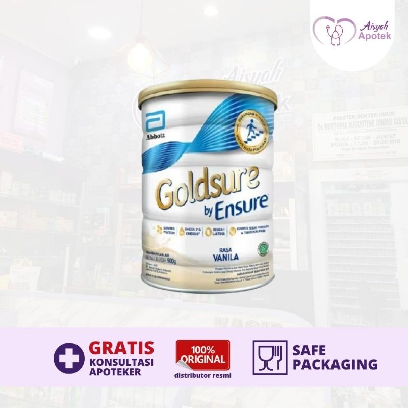 

Goldsure by ensure 900 gram rasa vanila