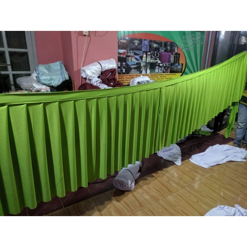 SKIRTING MEJA / PINGGIRAN MEJA KAIN LOTTO / REMPEL MEJA PRASMANAN