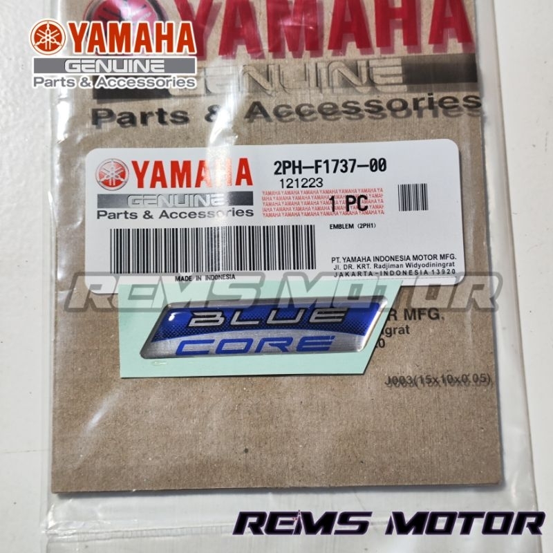 EMBLEM BLUE CORE YAMAHA ALL NEW NMAX ALL NEW AEROX LEXI ORIGINAL YAMAHA LOGO ORI YGP