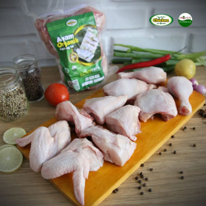 

Ayam Organik/Probiotik Potong 10 (1.0 - 1.1 Kg)/Ayam Organik Berkah Chicken/Daging Ayam Sehat