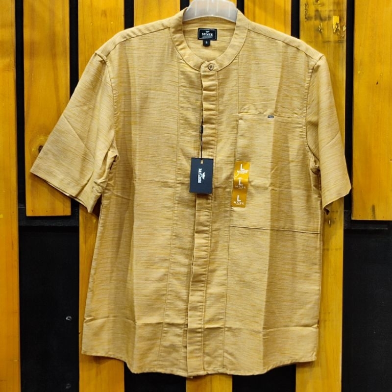 M.GEE ORIGINAL 011 Atasan Kemeja Koko Kemko Pria Lengan Pendek