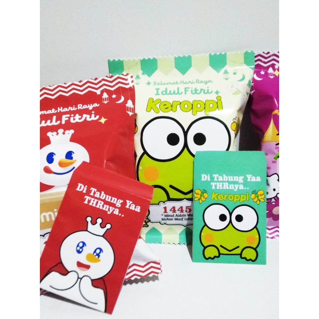 

amplop lebaran kekinian model snack/pouch 2in1