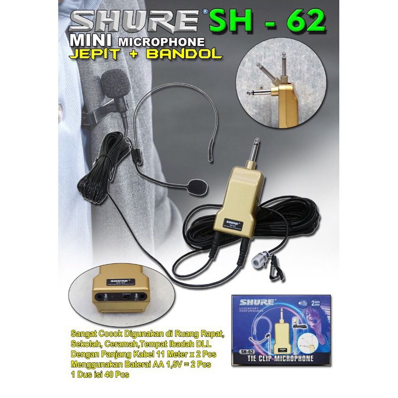 Mic imam / mic senam SH 62/mic bando /mic kancing