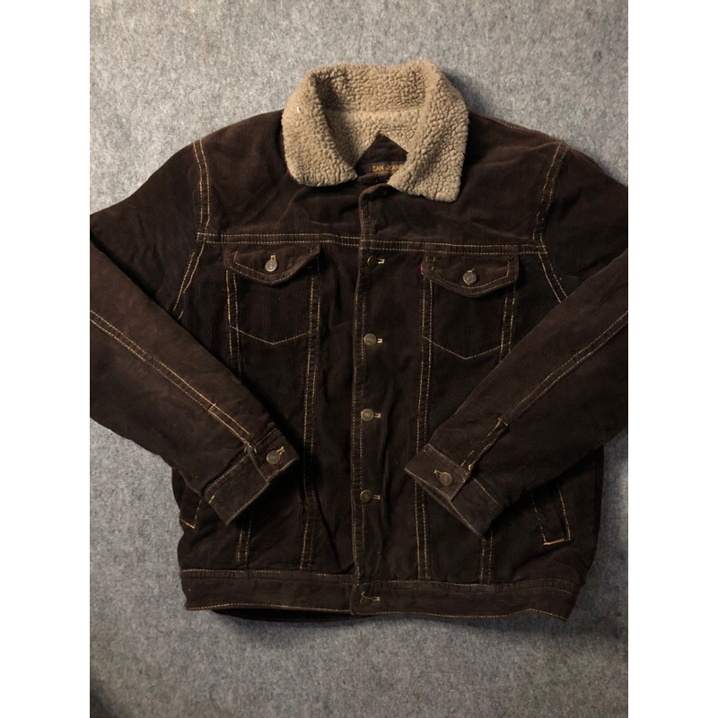 corduroy jacket dark brown second