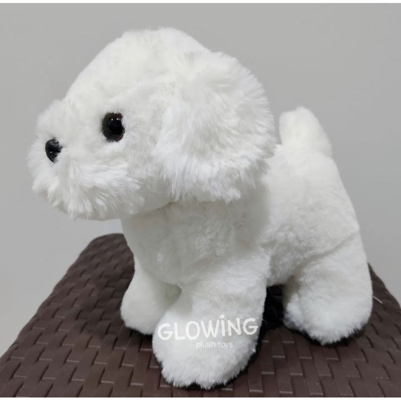 Boneka Anjing Putih Bichon Pom