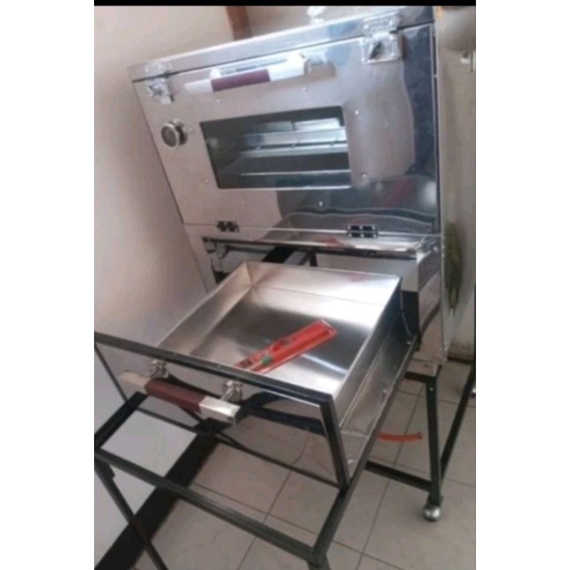 OVEN GAS MULTIFUNSI UK 60 BAHAN STAINLESS STEEL ANTI KARAT, OVEN GAS SERBAGUNA, OVEN GAS LAPIS LEGIT