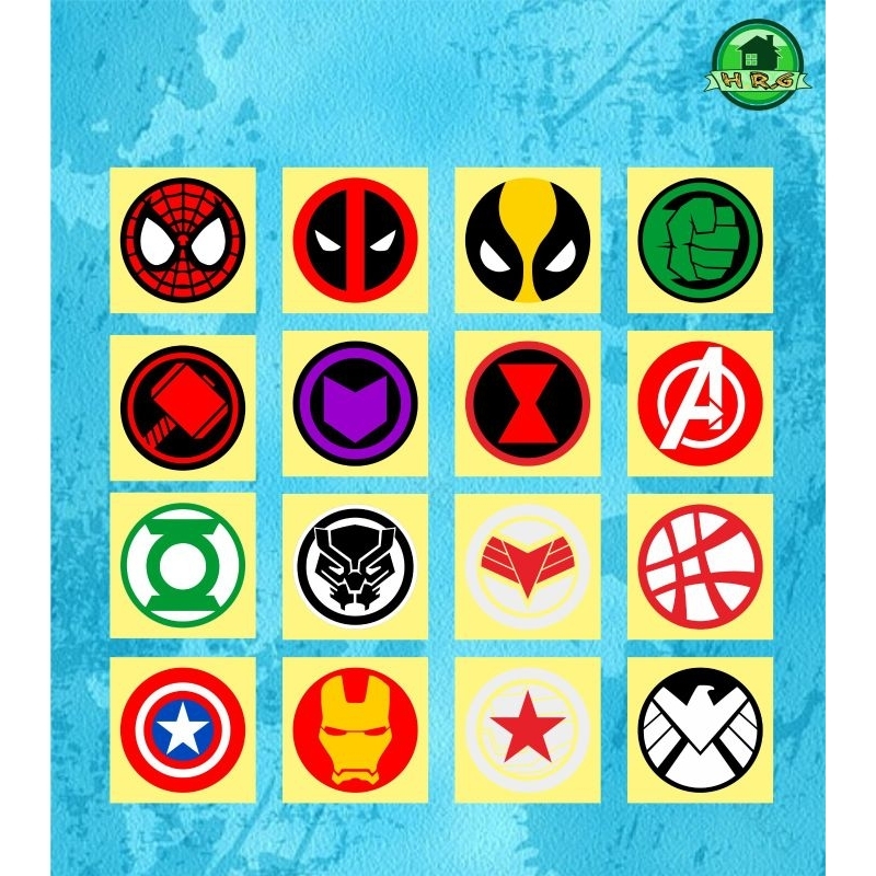 

marvel heroes cutting sticker