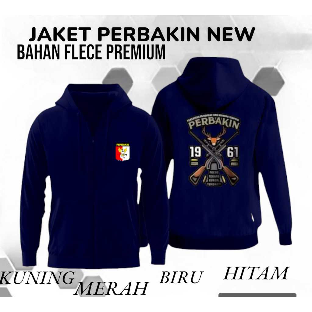 jaket resleting perbakin persatuan menembak indonesia / jaket perbakin /dft cod