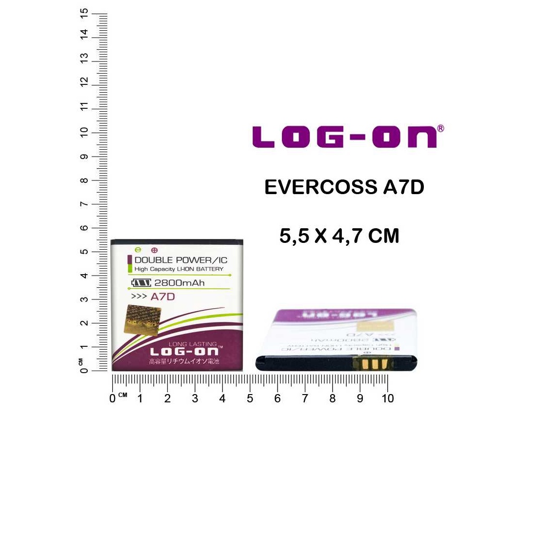 PRODUCT TERKECE BATERAI LOGON EVERCOSS A7DBATERAI LOGON EVERCOSS A7D