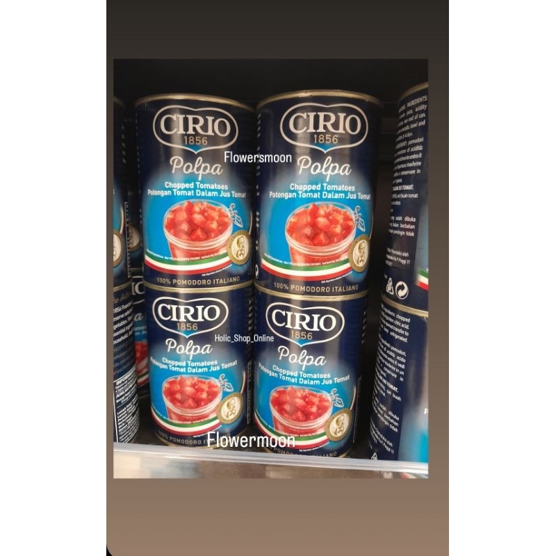 

Cirio Polpa Makanan Kaleng Chopped Tomatoes termurah